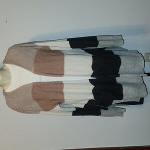 Juniper Ln Maternity XL Brown Striped Sweater Shrug